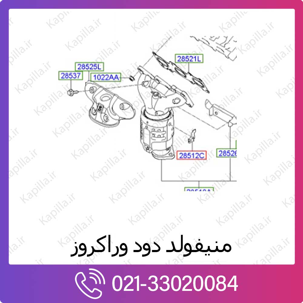 kapilla-hyundai-veracruz-manifold منیفولد دود هیوندای وراکروز ix55