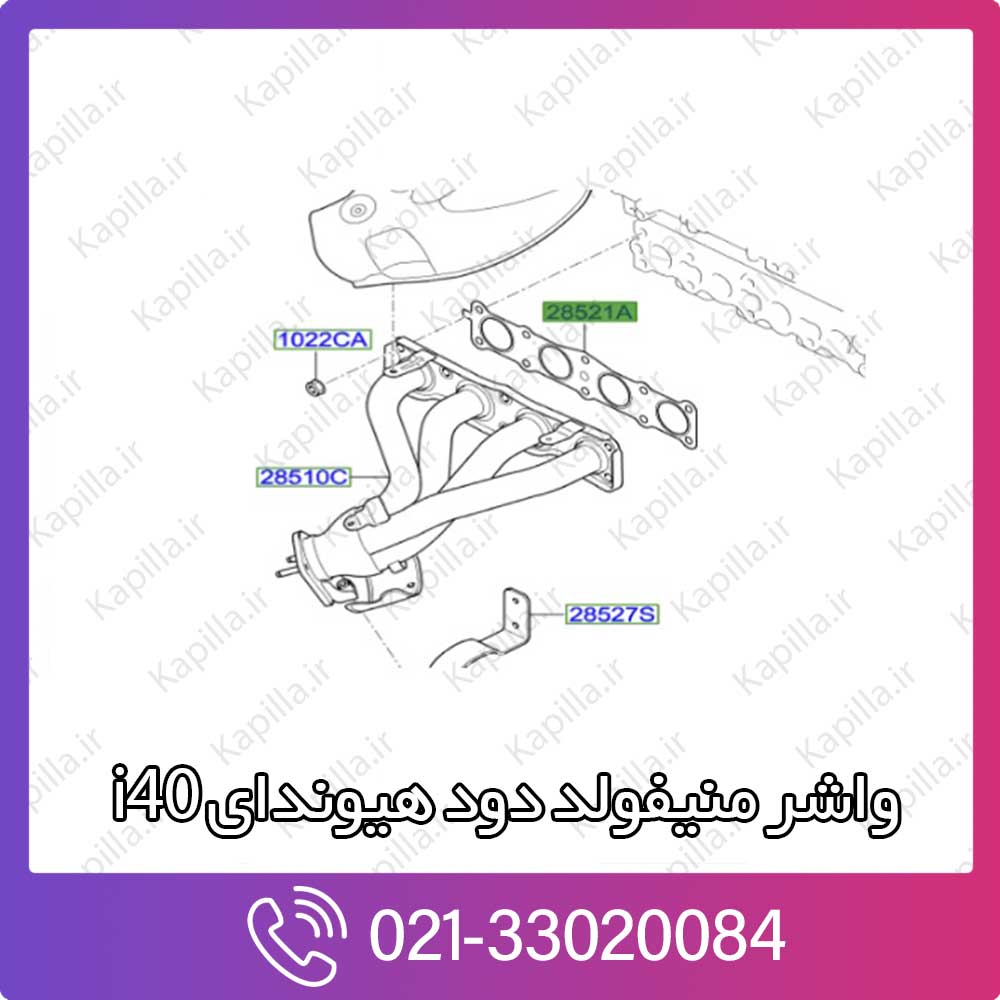 kapilla-hyundai-i40-manifold-gasket واشر منیفولد دود هیوندای i40